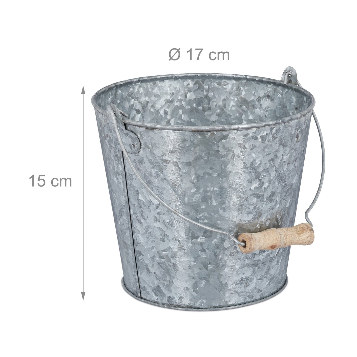 Zinc pot set of 5