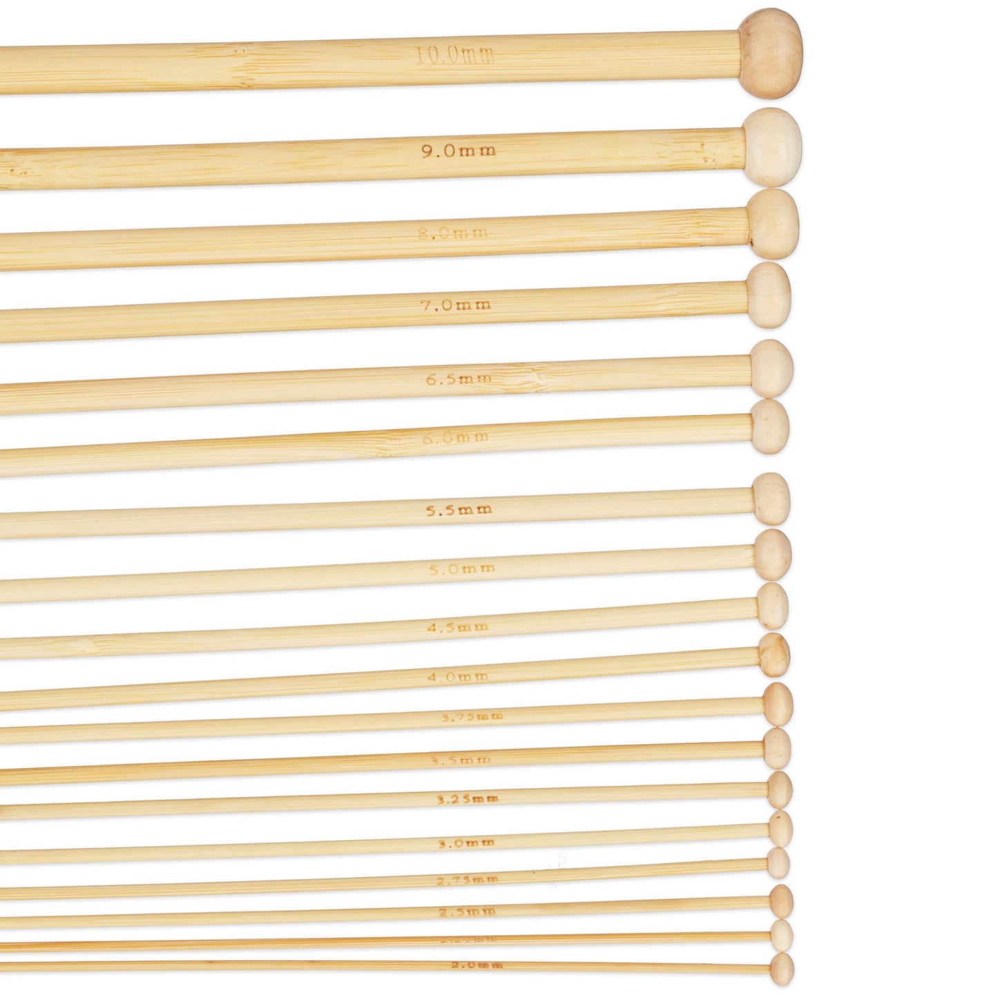bamboo knitting needle set with 36 parts and bag