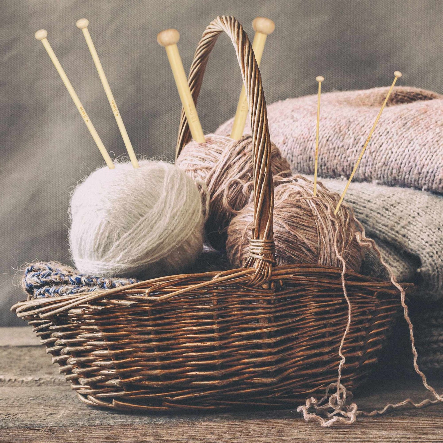 bamboo knitting needle set with 36 parts and bag