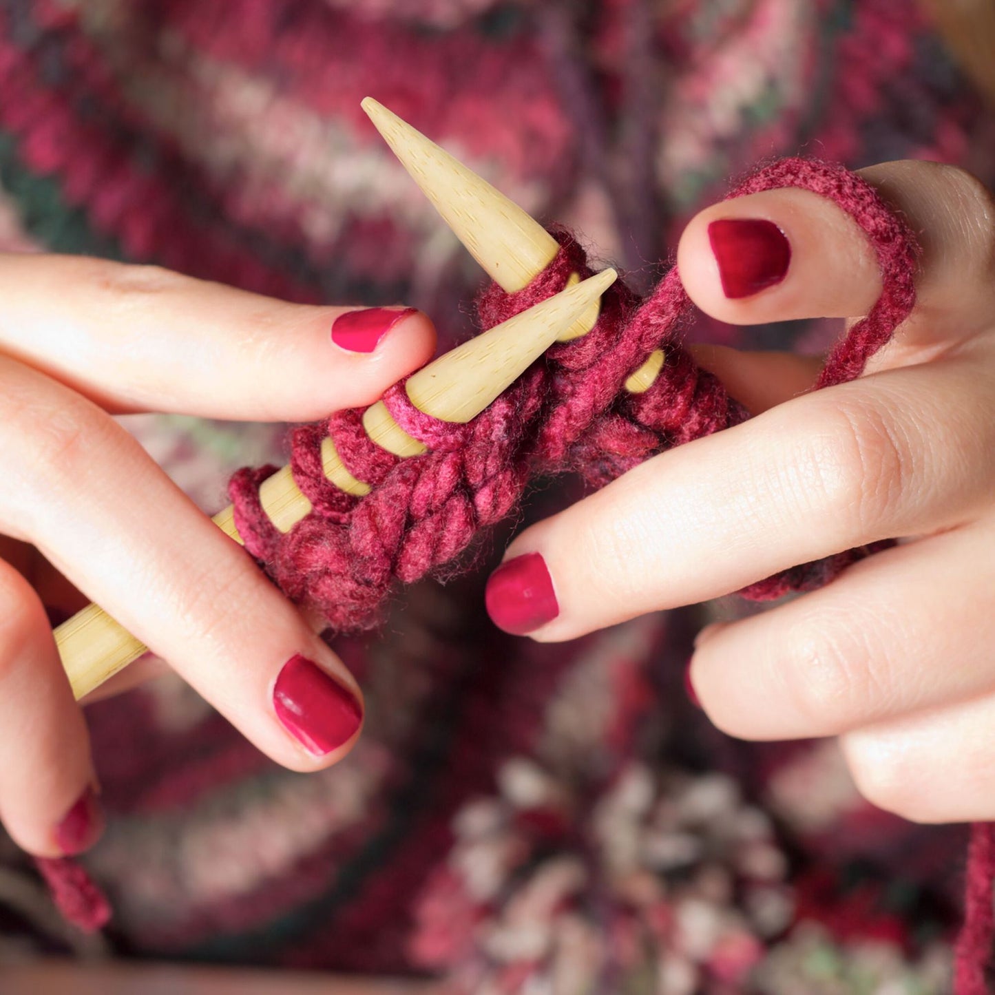 bamboo knitting needle set with 36 parts and bag