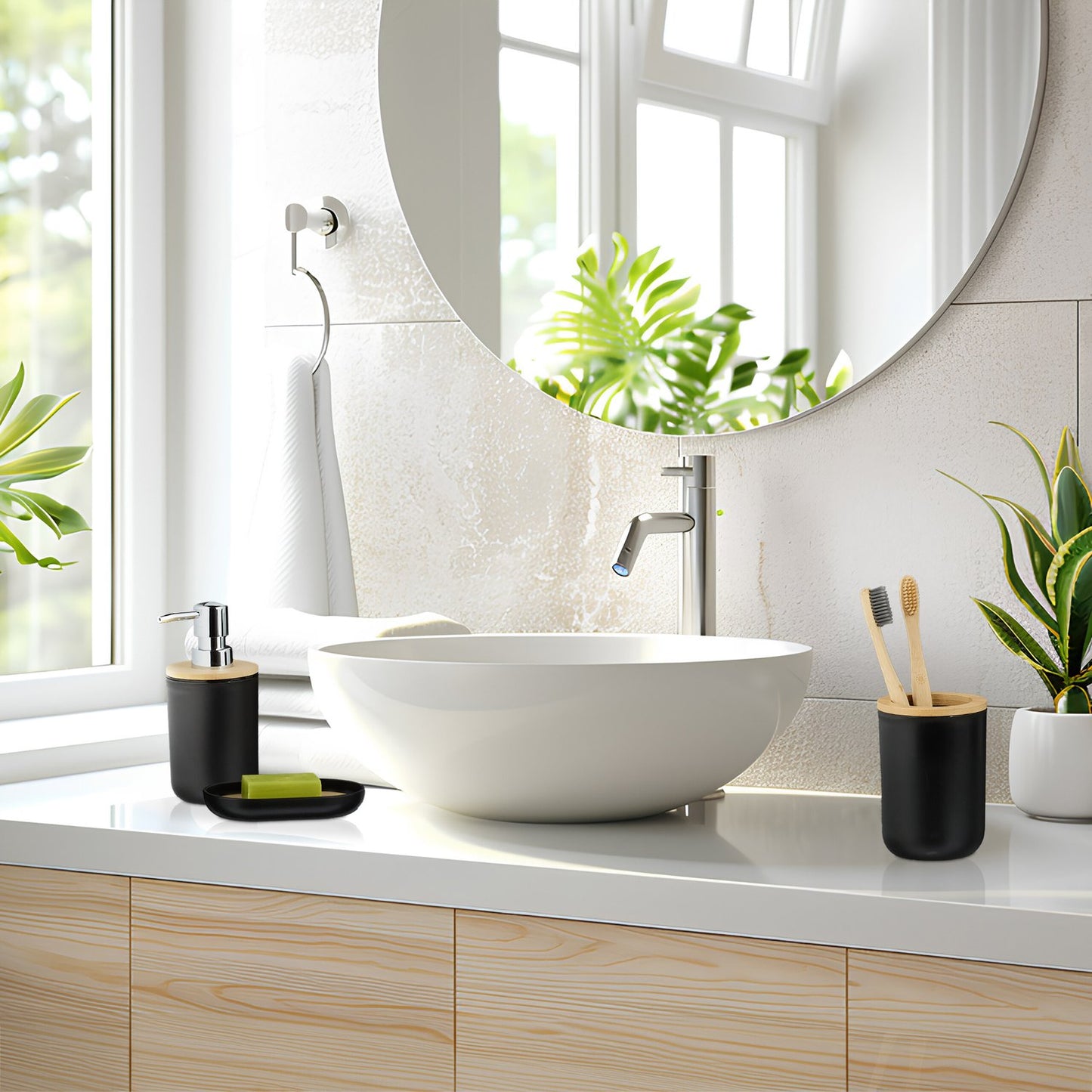 bathroom set 6 parts