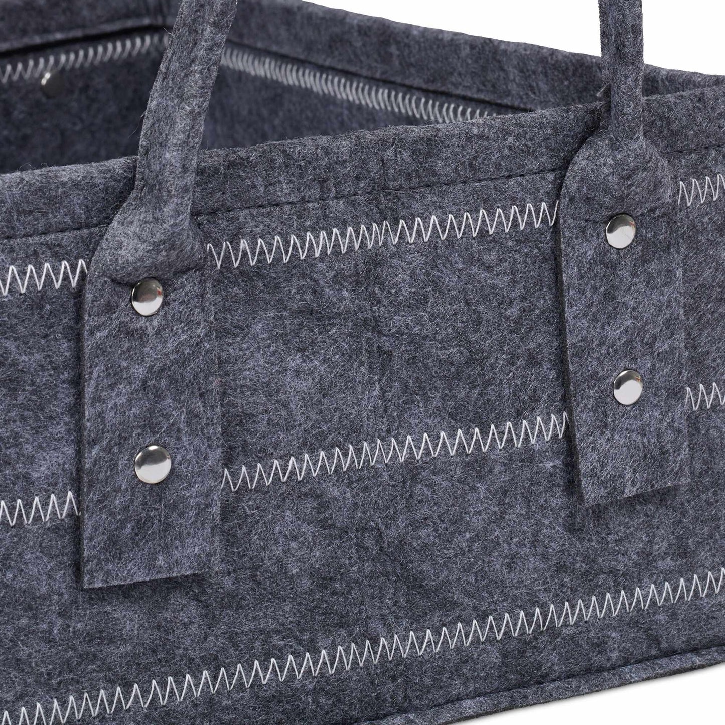 felt storage basket in 3 parts