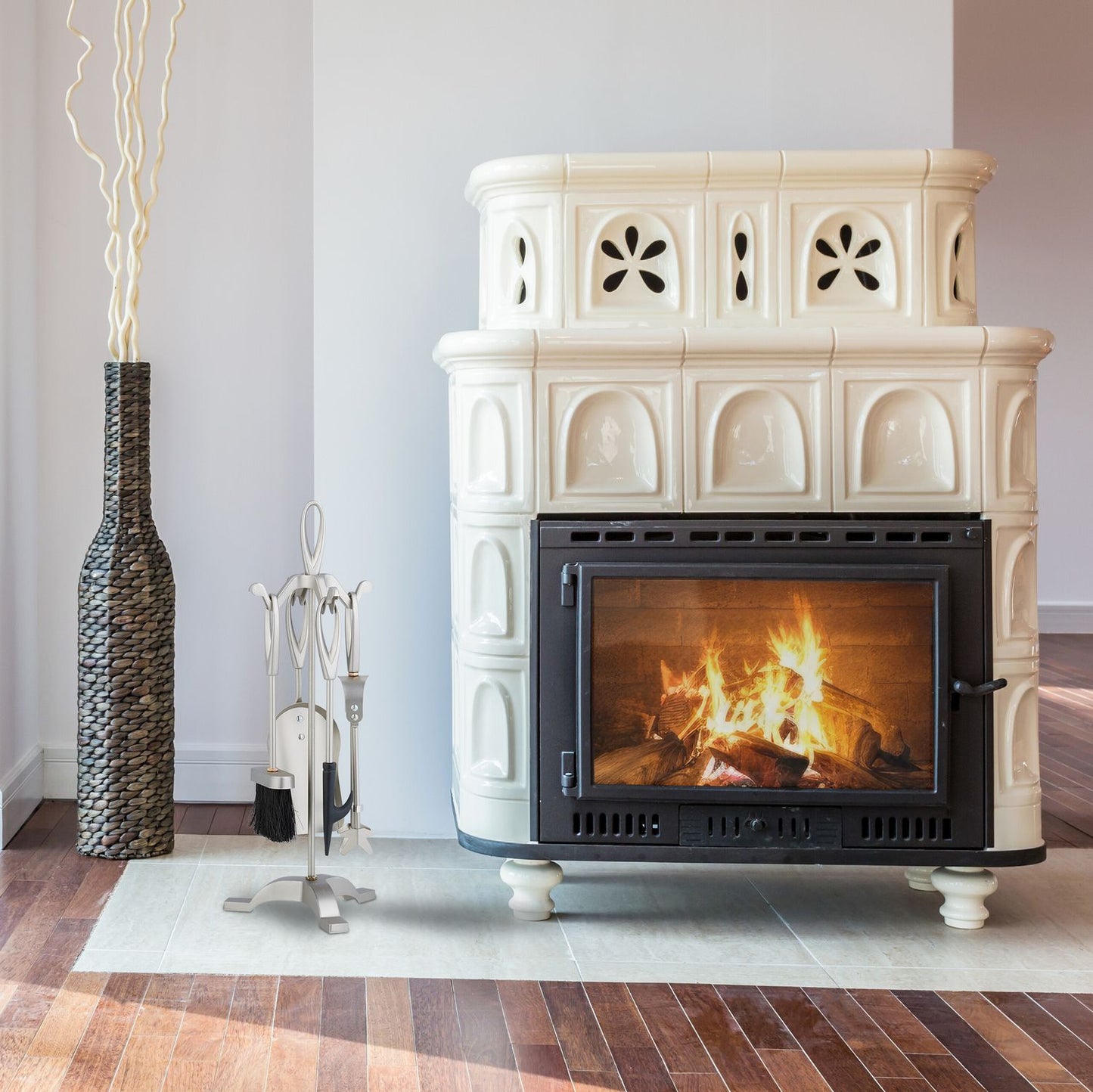 fireplace set in 5 parts