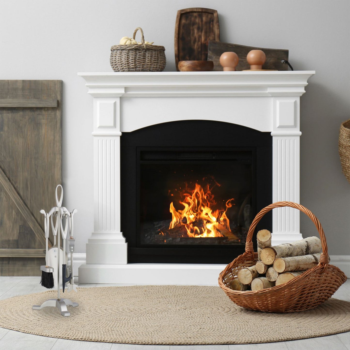fireplace set in 5 parts