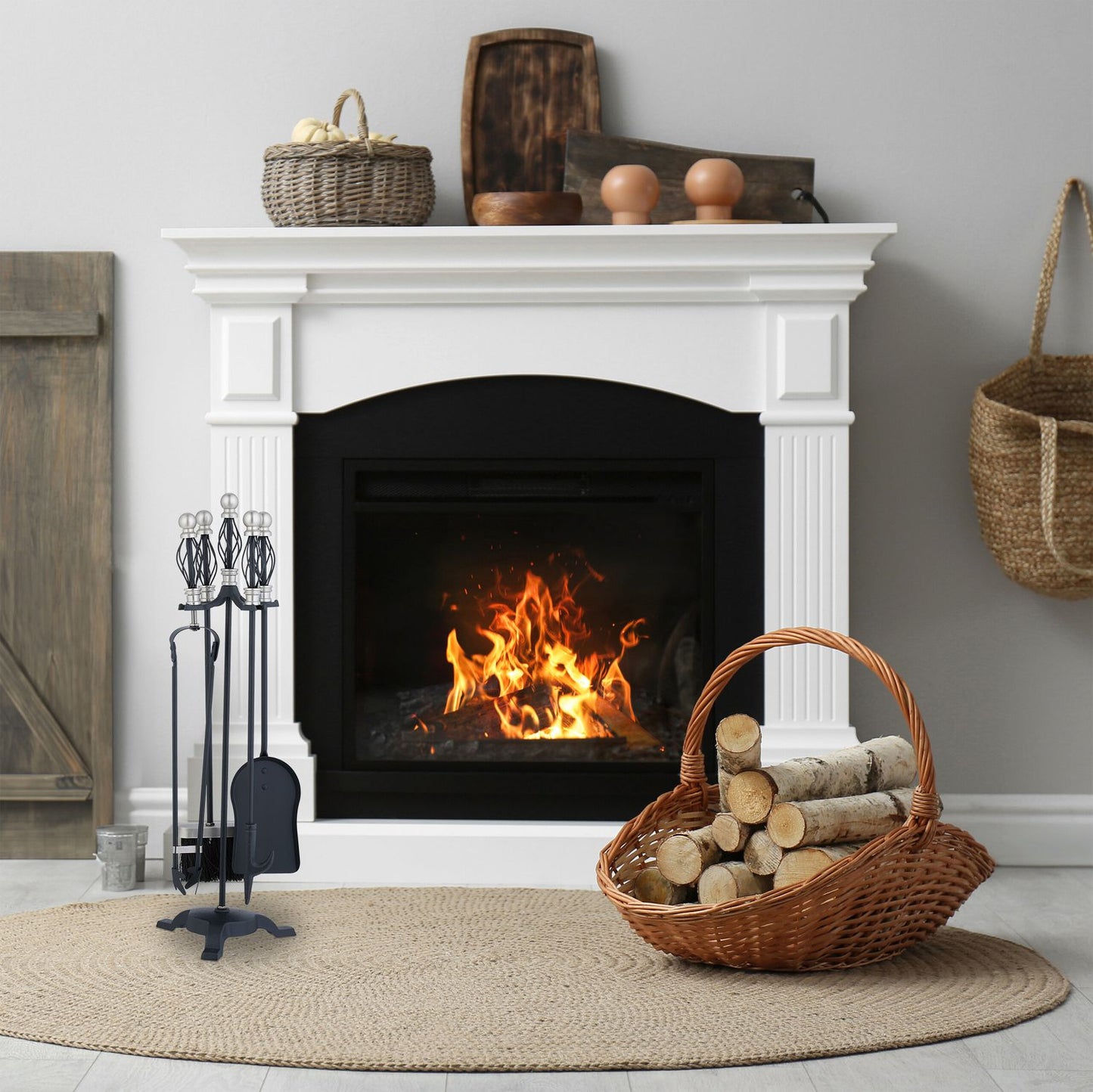 fireplace set in 5 parts