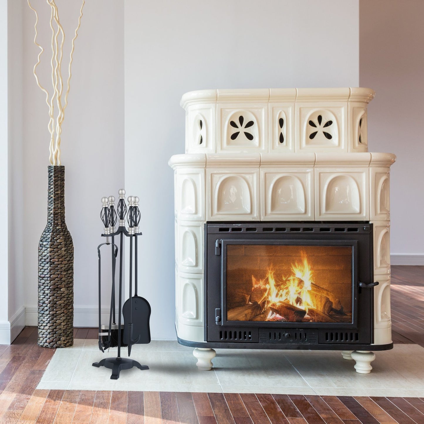 fireplace set in 5 parts