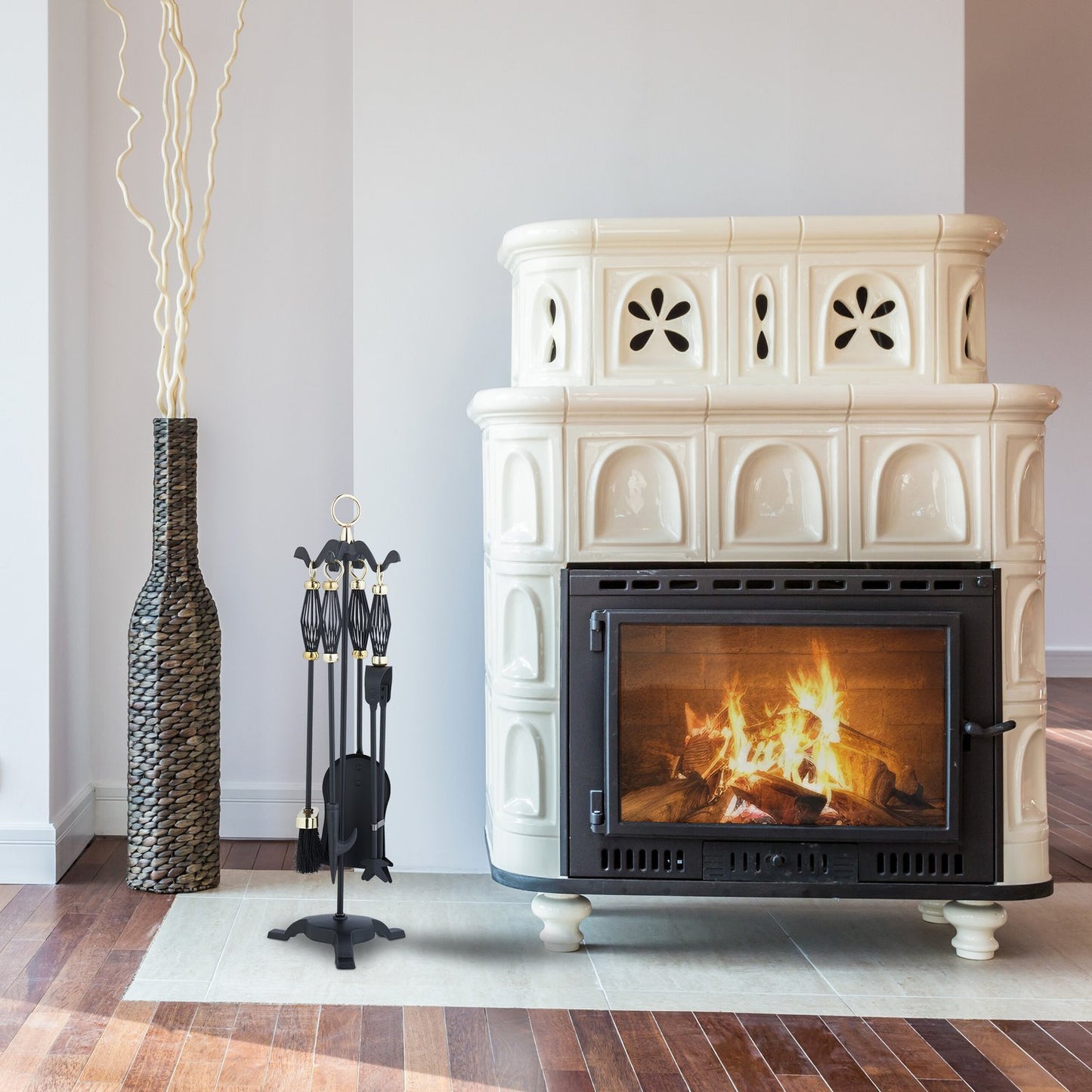 fireplace set in 5 parts