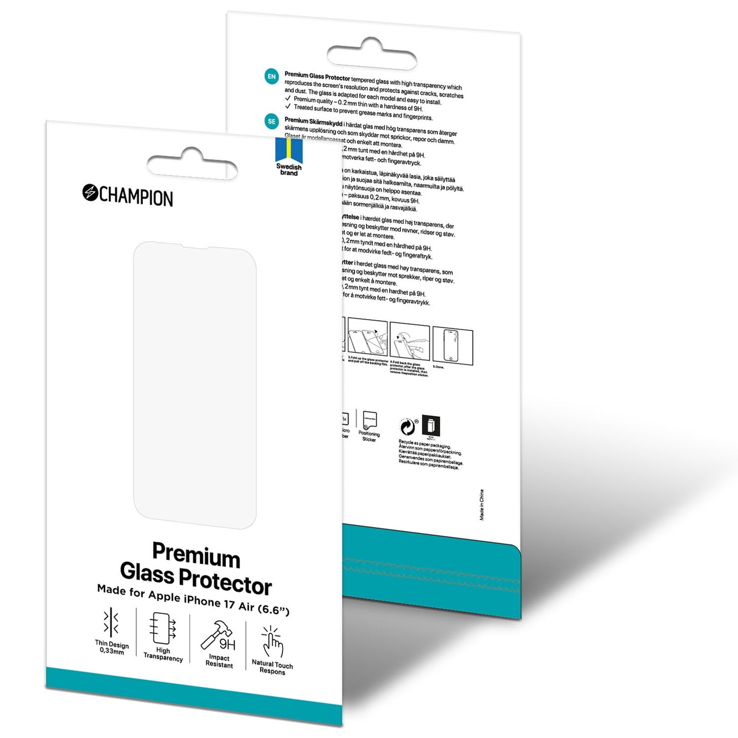 iPhone 17 Air Tempered Glass Screen Protector