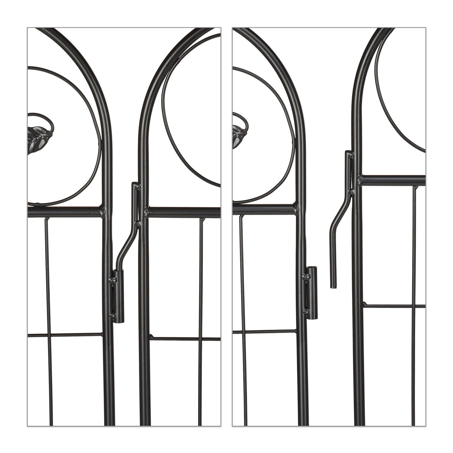 iron garden fence in 4 parts