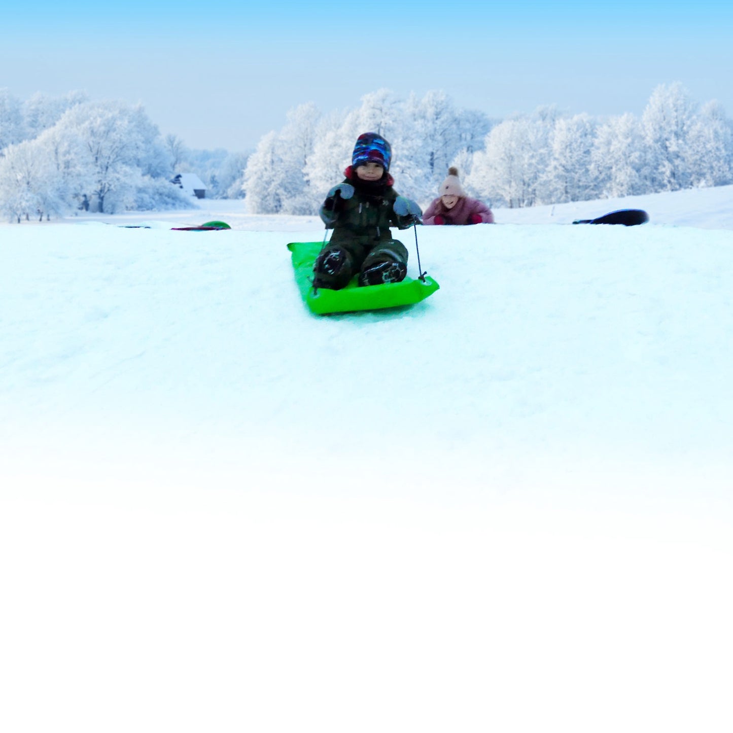 Åkmadrass Snowglider 110cm Lime