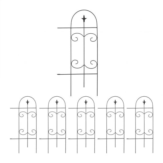 metal flower bed fence in 6 parts