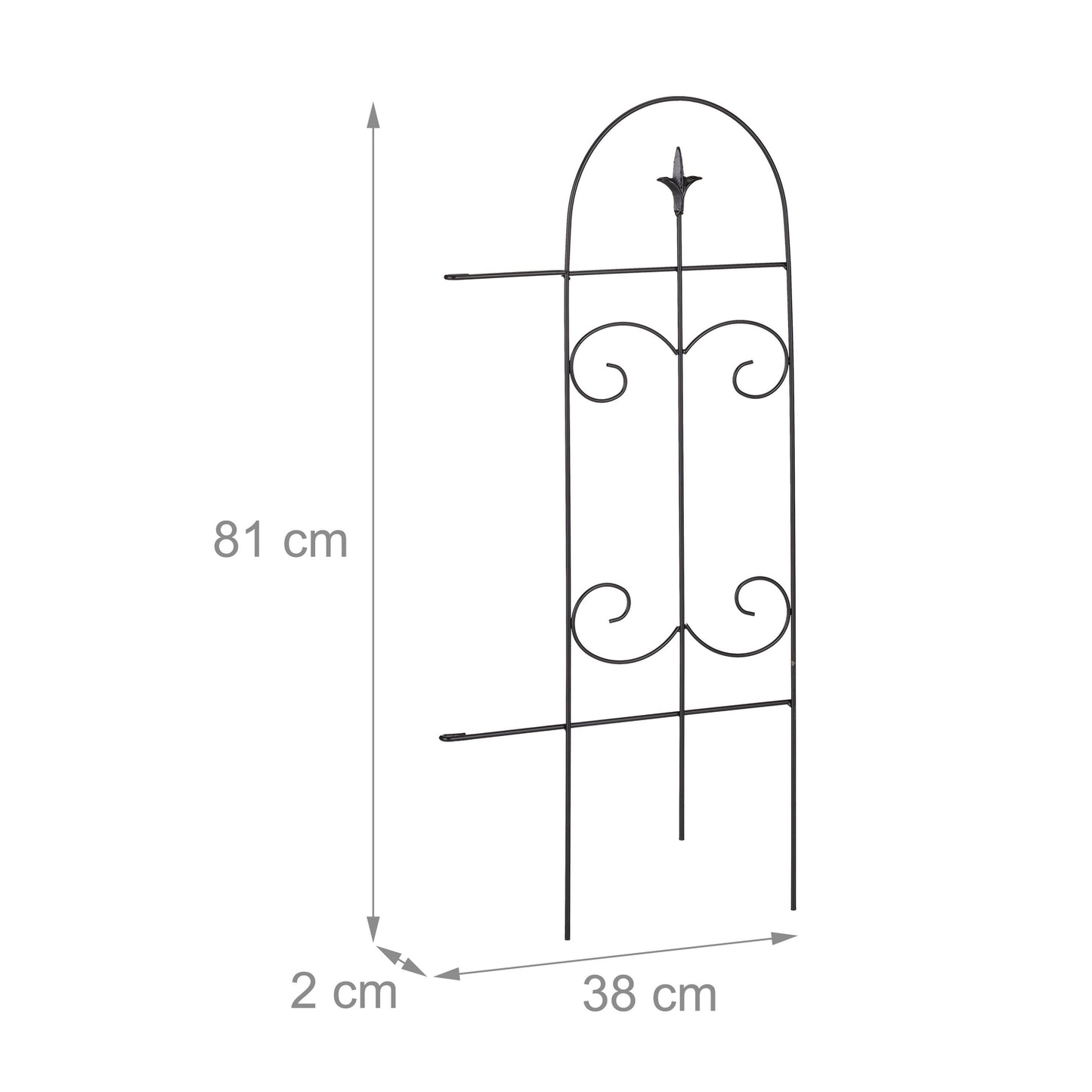 metal flower bed fence in 6 parts