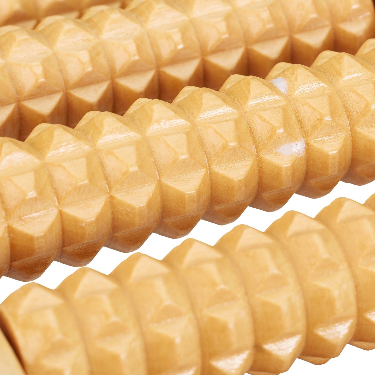 Foot massage roller wood