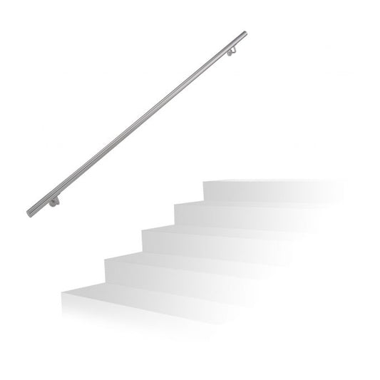 Handrail in stainless steel