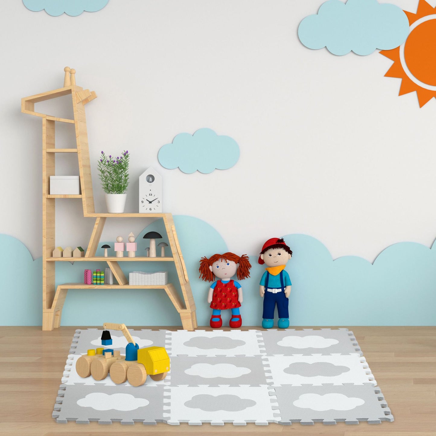 puzzle mat with 18 pieces Cloud