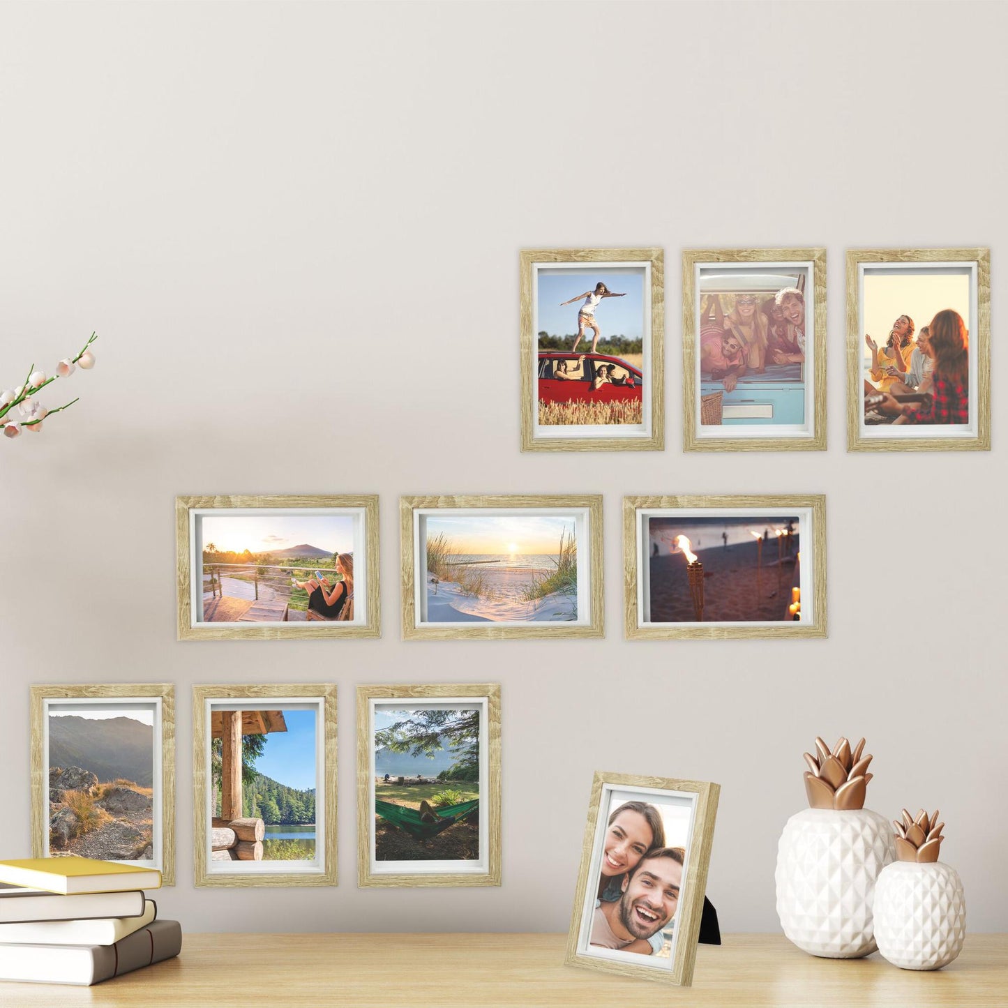 set of 10 picture frames 10x15