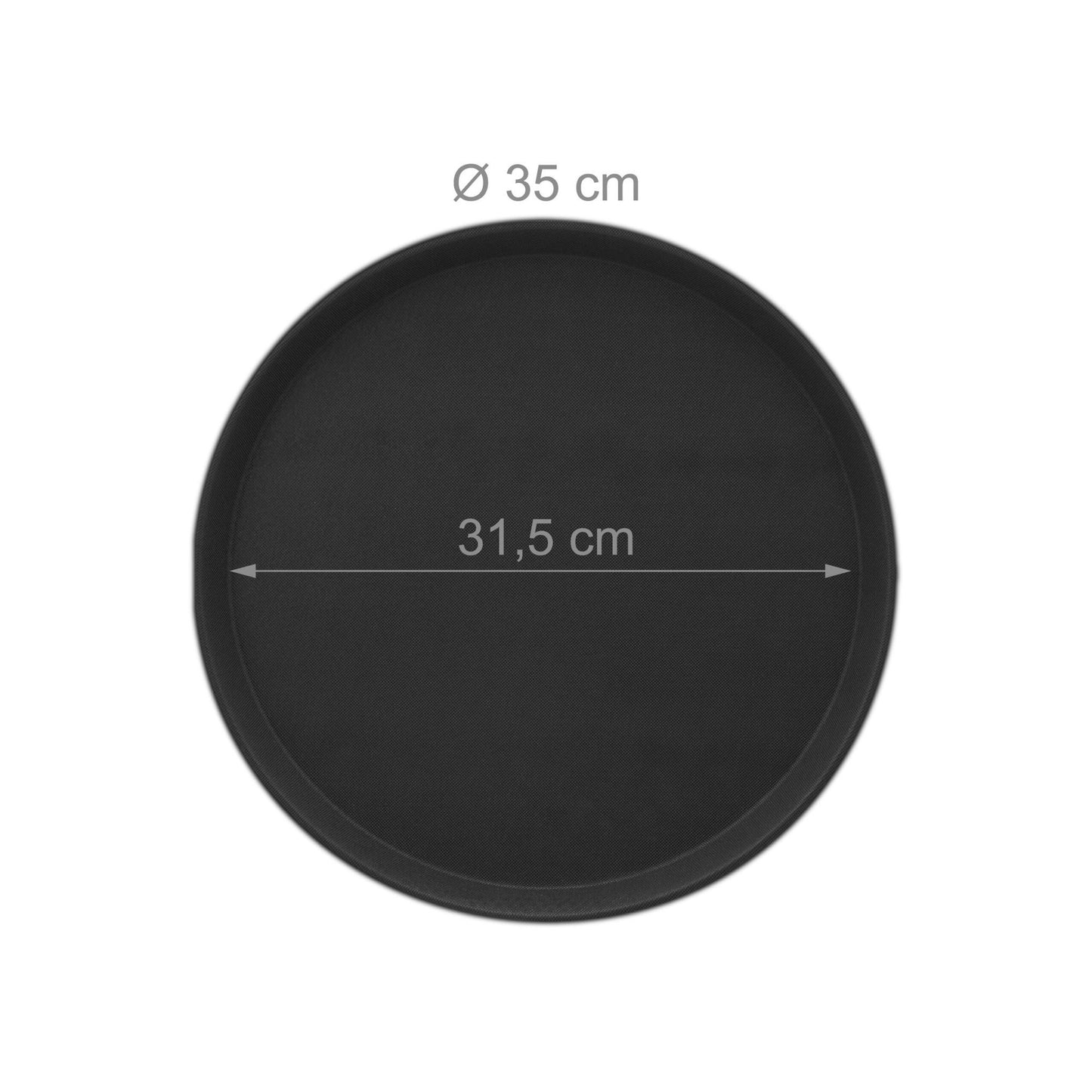 set of 10 serving trays Ø 35 cm