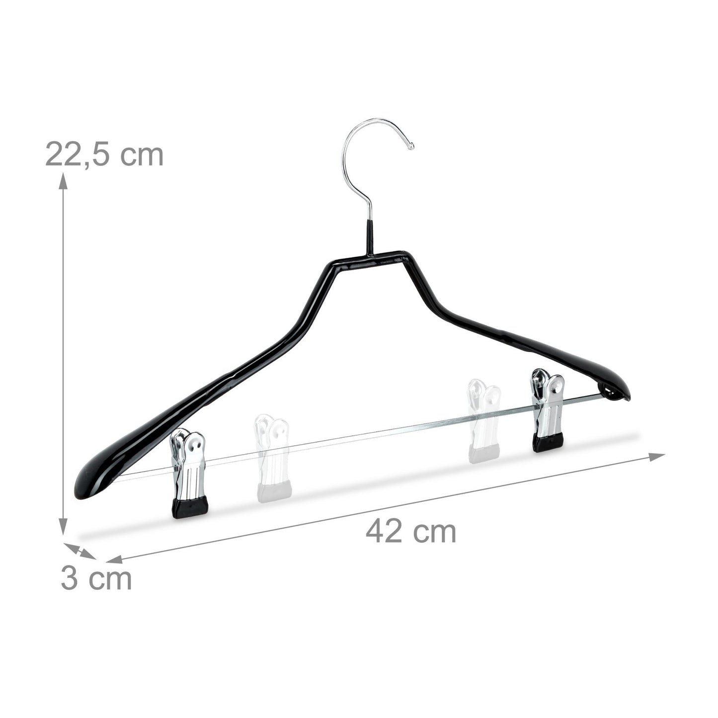 set of 10 staples black non-slip