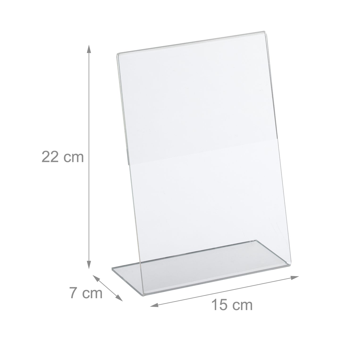 set of 10 table stands DIN A5
