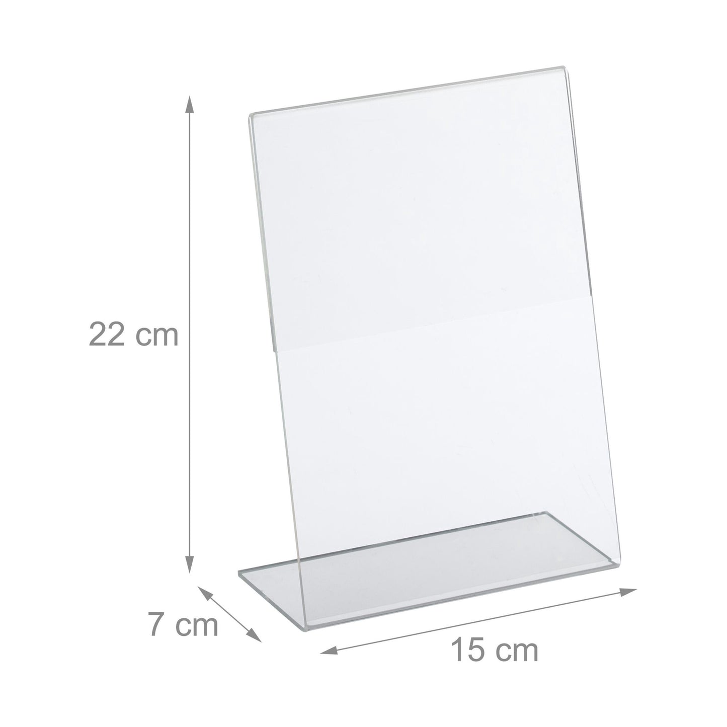set of 10 table stands DIN A5
