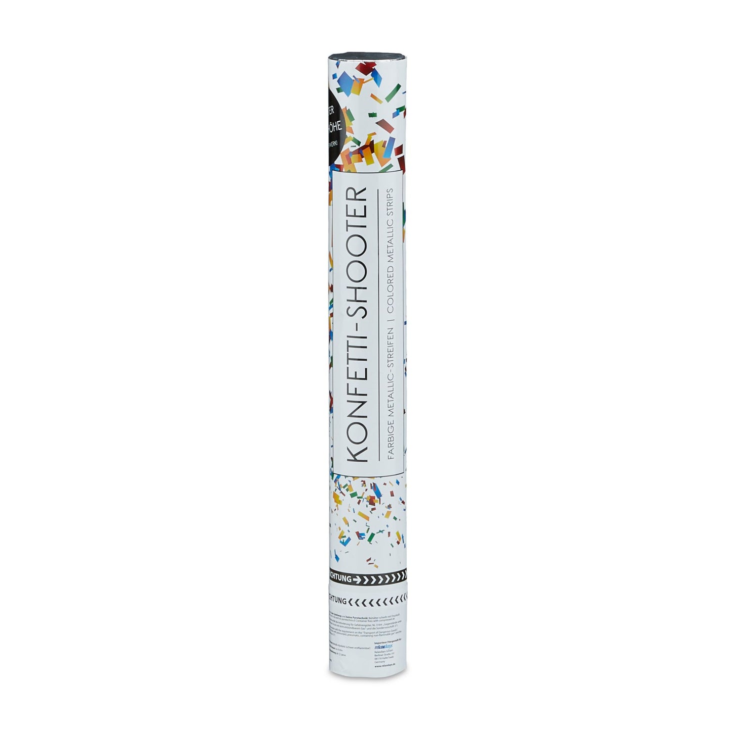 set of 12 Party Poppers "Colour Rain" 40 cm