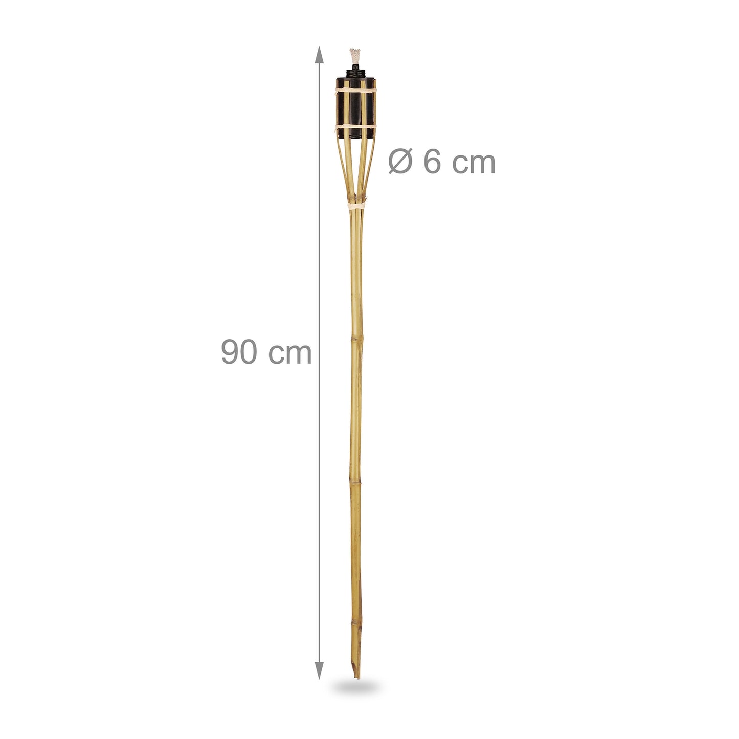 set of 12 garden torches 90 cm