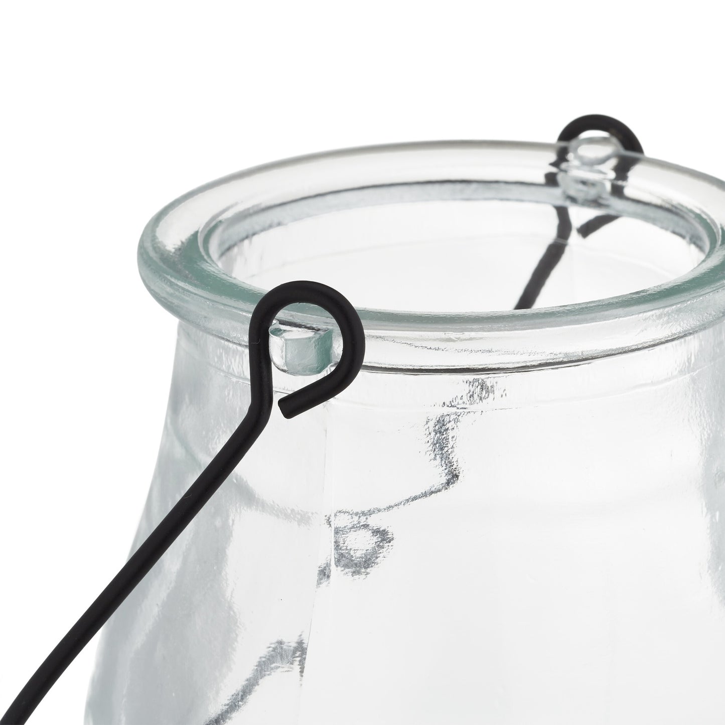 set of 12 glass lanterns in 3 sizes