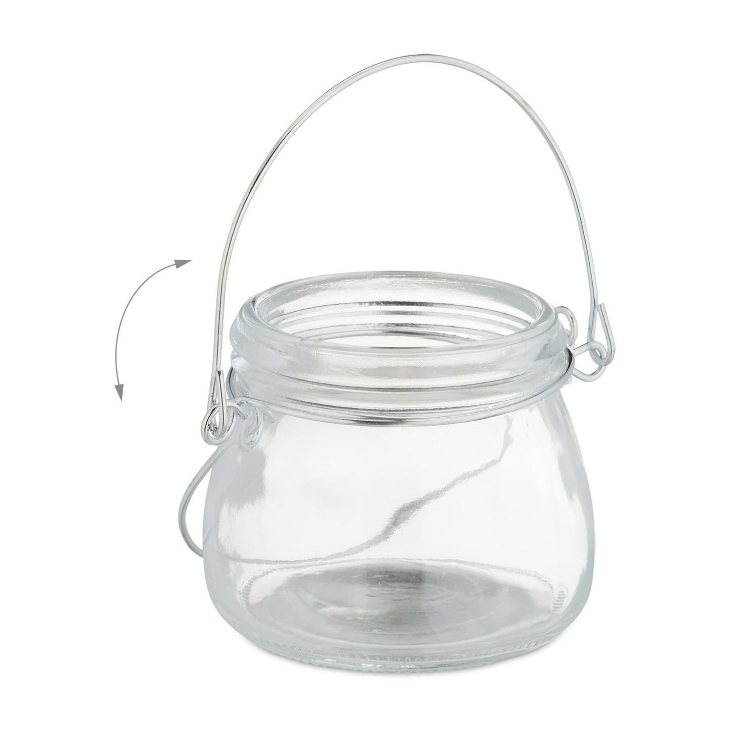 set of 12 glass lanterns in 3 sizes