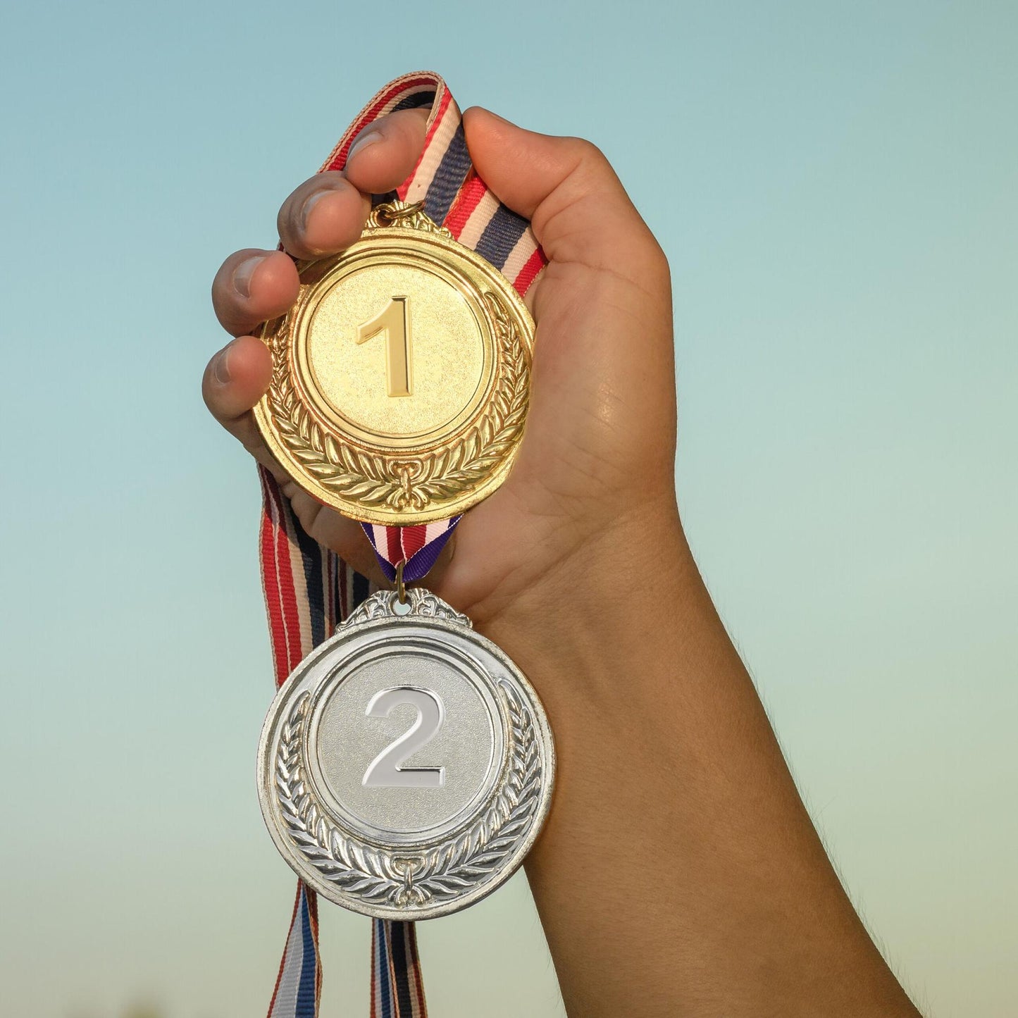 set of 12 medals for children