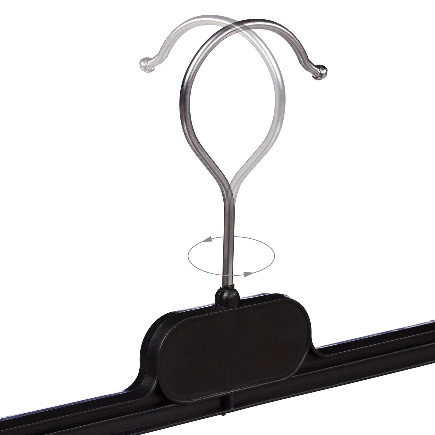 set of 12 trouser hangers in plastic
