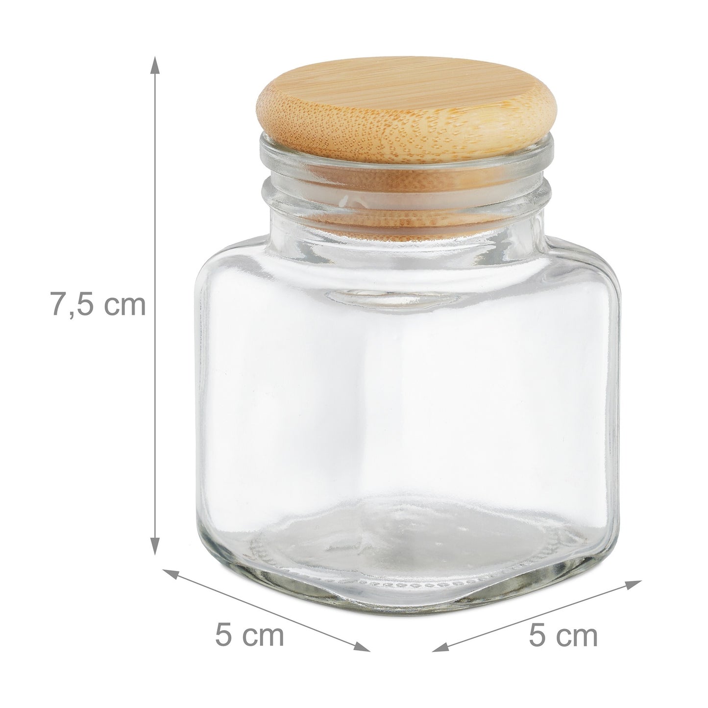 set of 14 spice jars with bamboo lids