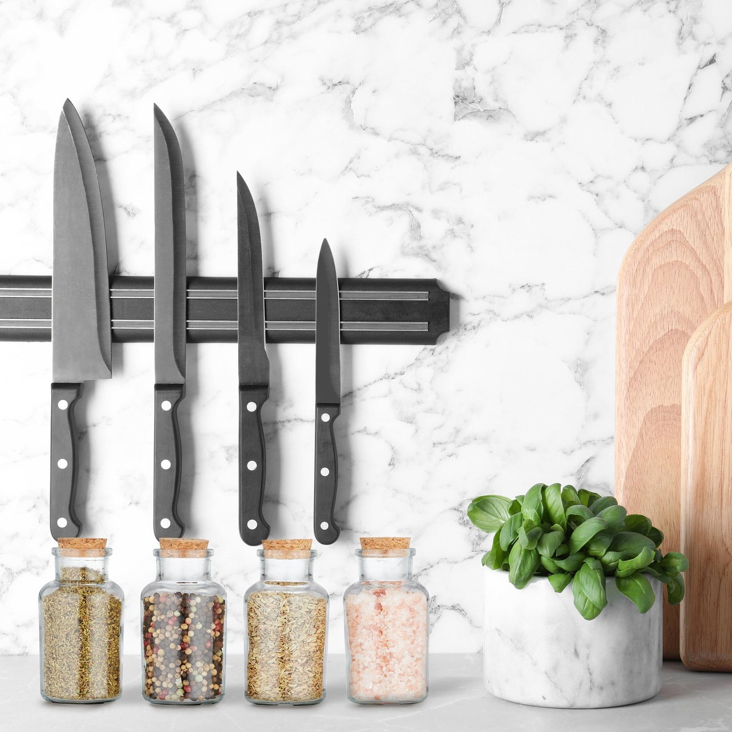 set of 16 spice jars with cork lids