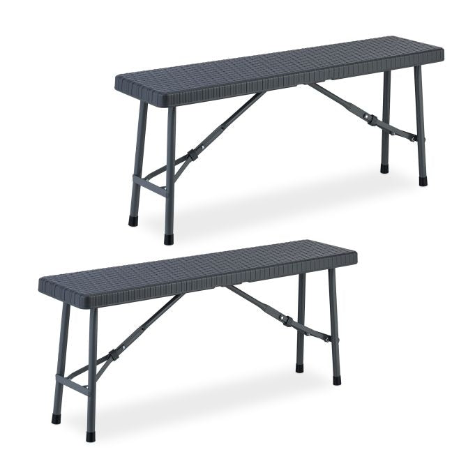 set of 2 beer benches 102 cm