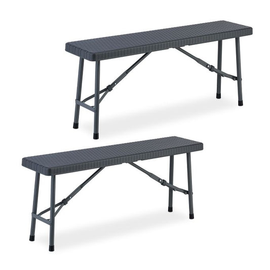 set of 2 beer benches 102 cm
