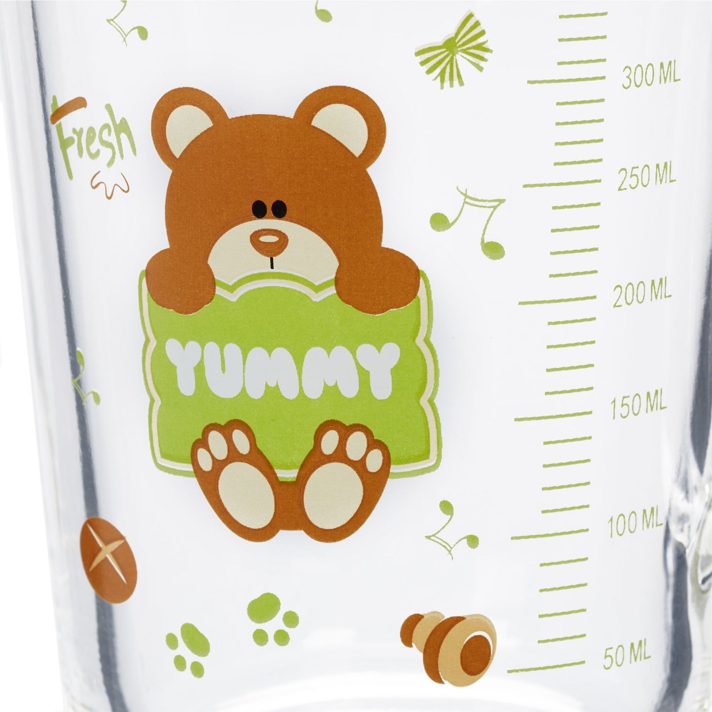 set of 2 children's glasses with a bear motif