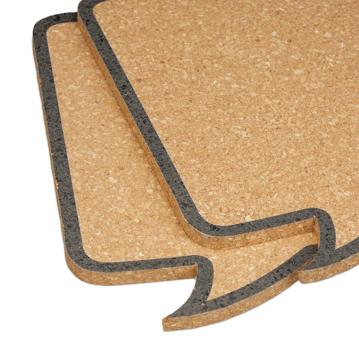 set of 2 cork boards speech bubble