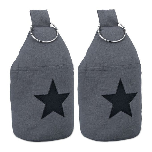 set of 2 door stops with star motif