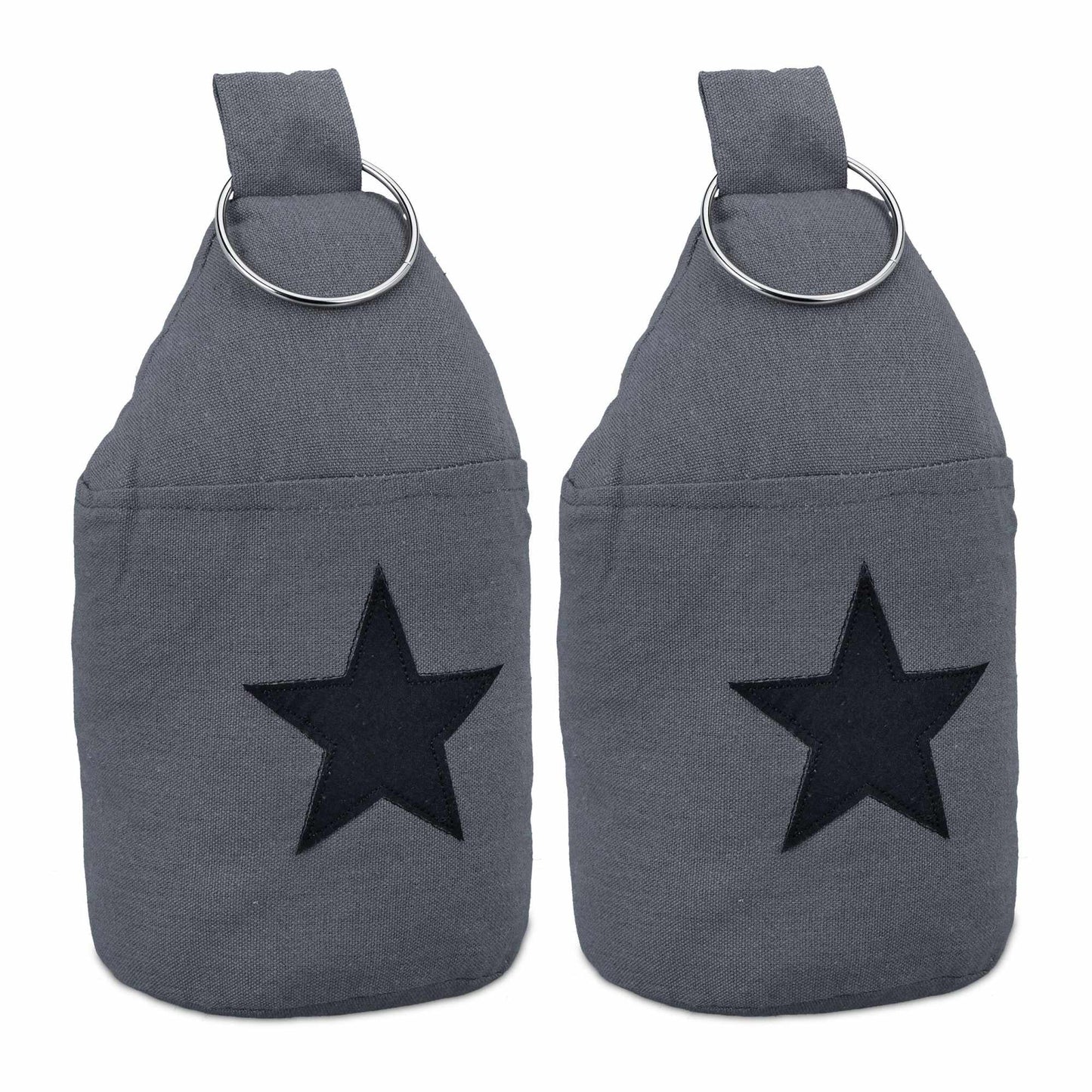 set of 2 door stops with star motif