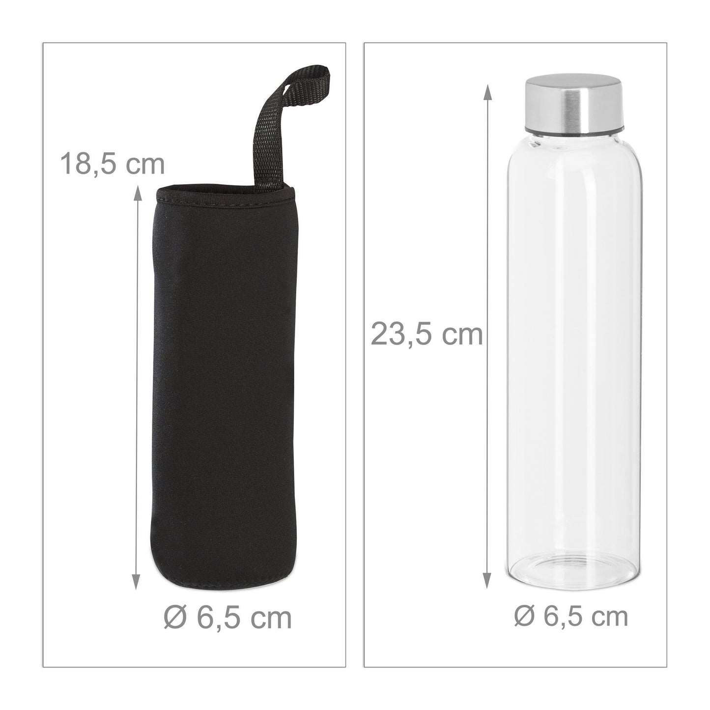 set of 2 drinking bottles 500 ml