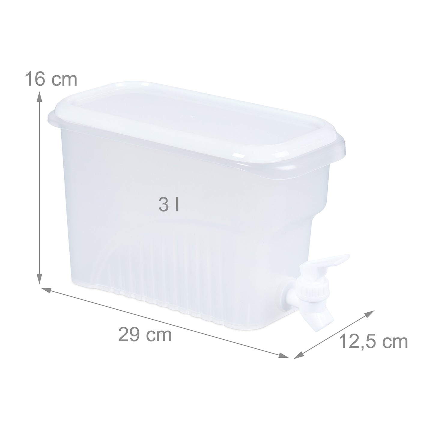 set of 2 drinking buckets refrigerator 3 l