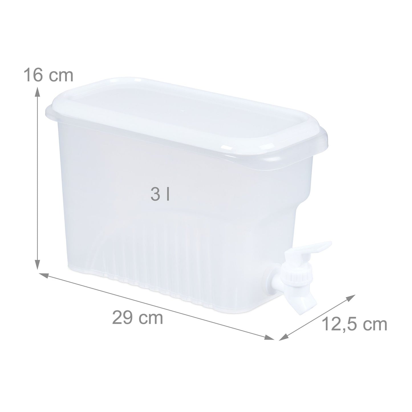 set of 2 drinking buckets refrigerator 3 l