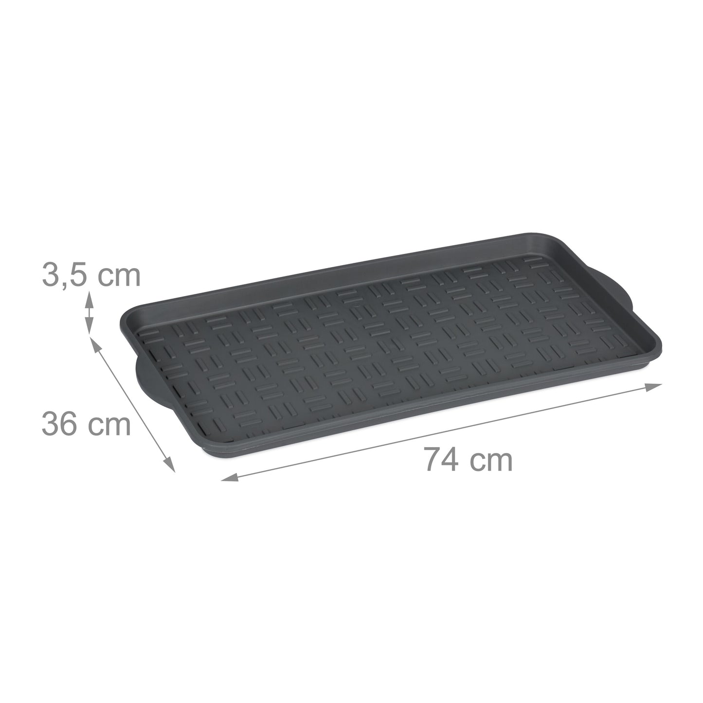 set of 2 drip trays for 3 pairs of shoes