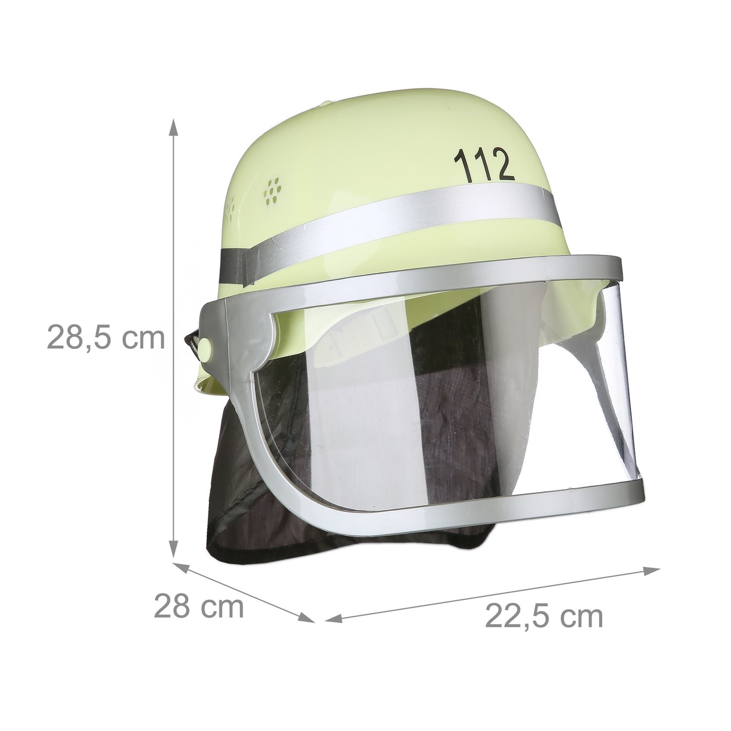 set of 2 firefighter helmets with blue light