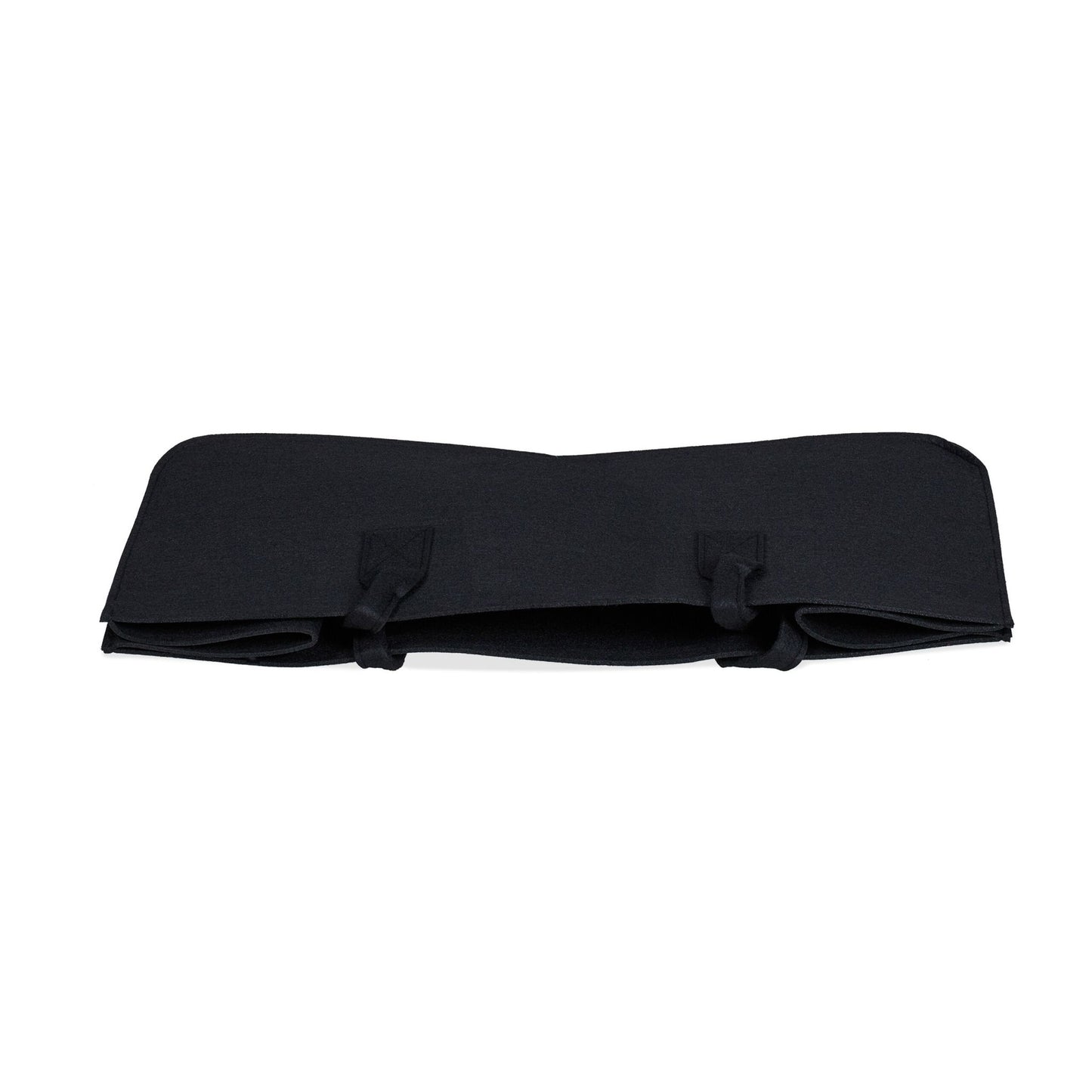 set of 2 firewood sacks made of felt Black