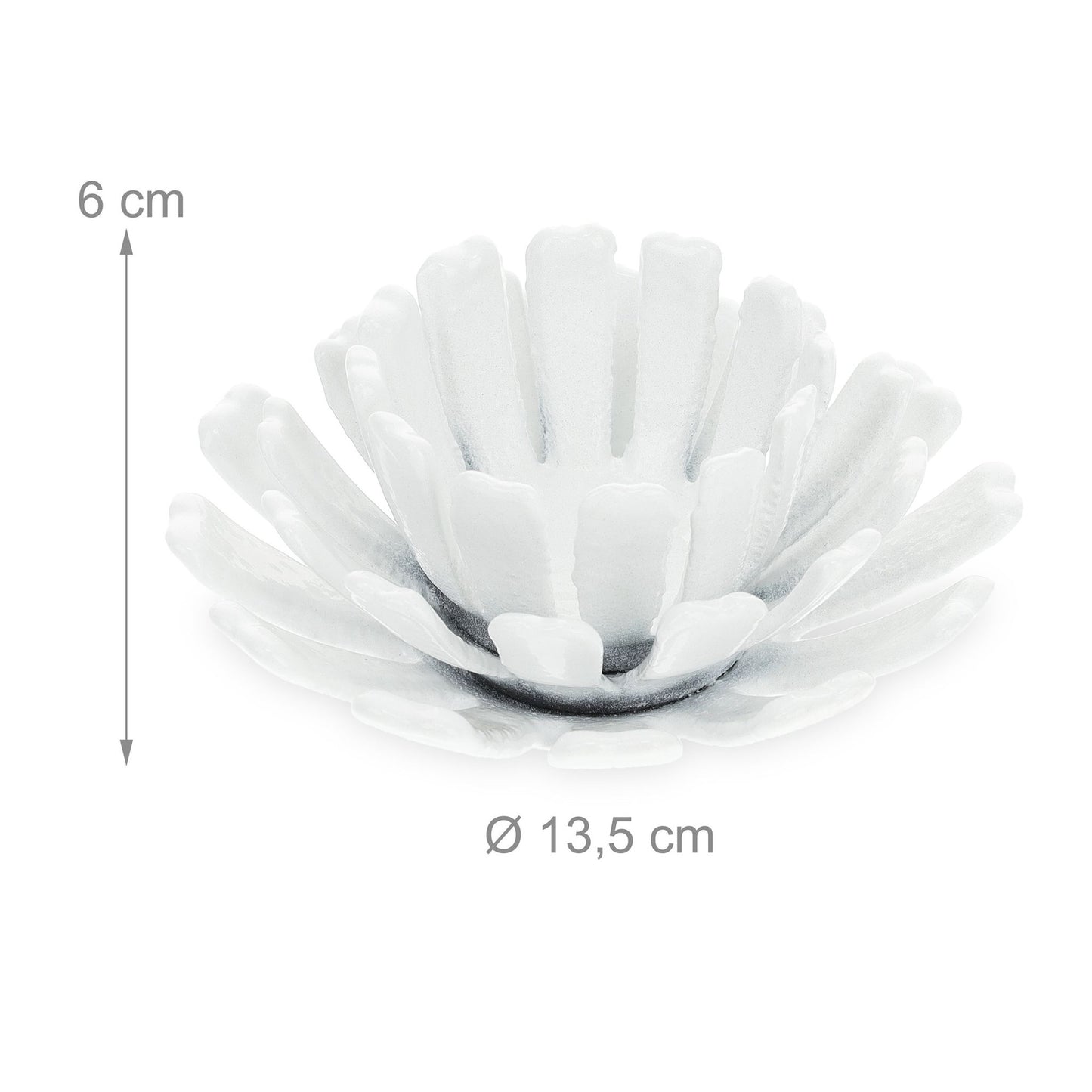 set of 2 flower-shaped tealight holders