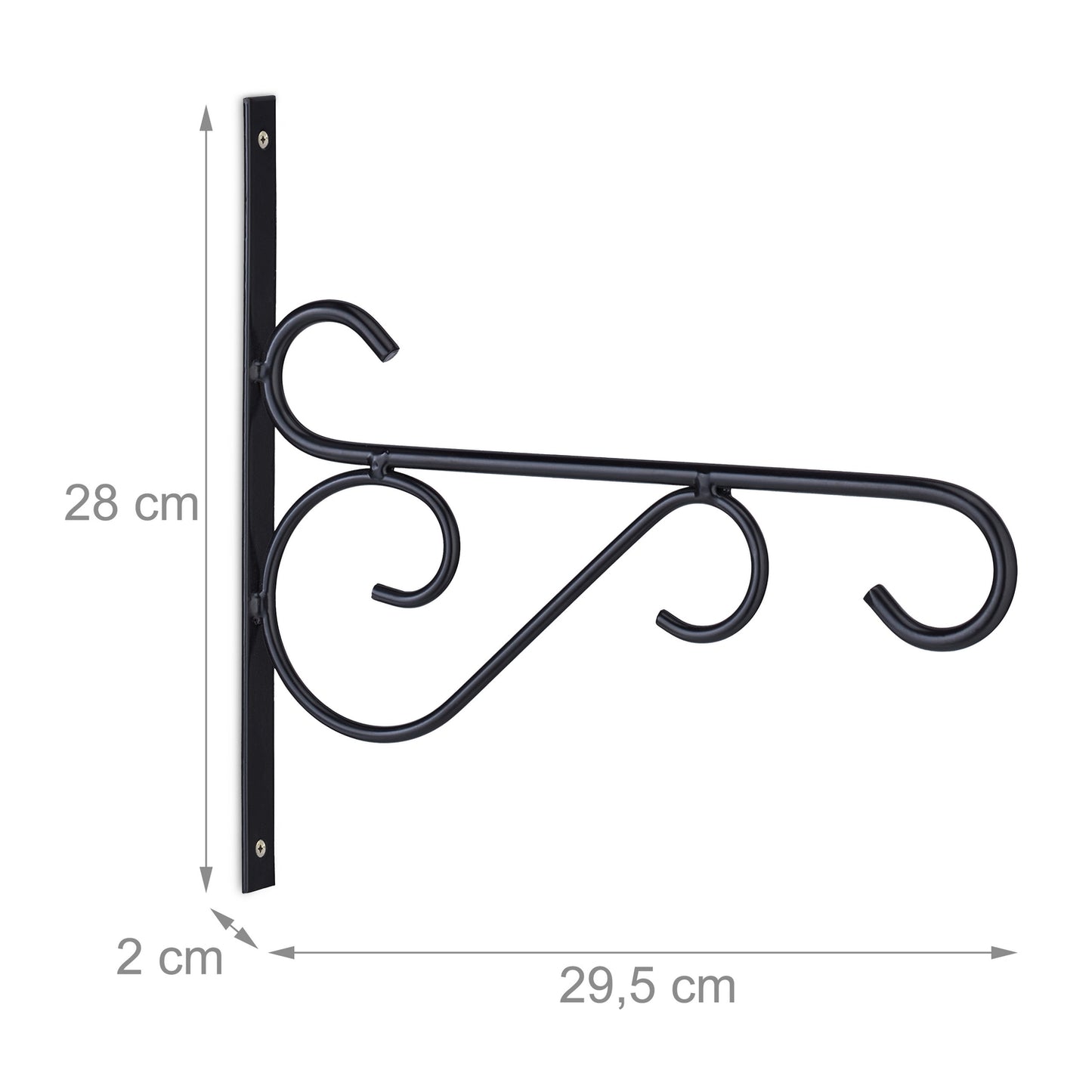 set of 2 hanging basket holders