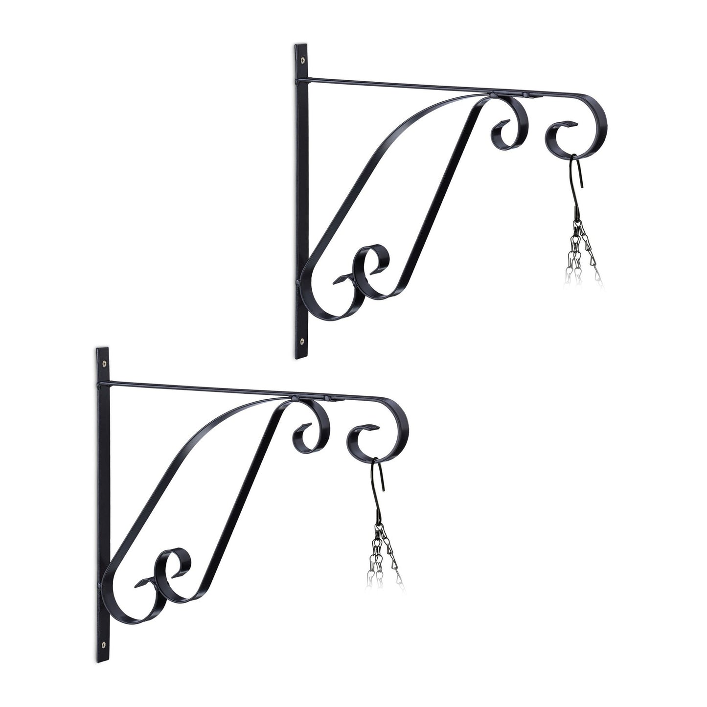 set of 2 hanging basket holders