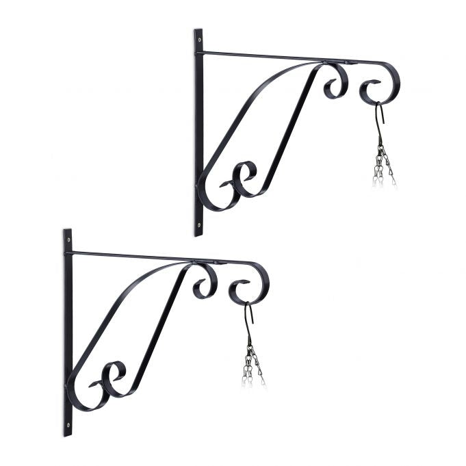 set of 2 hanging basket holders