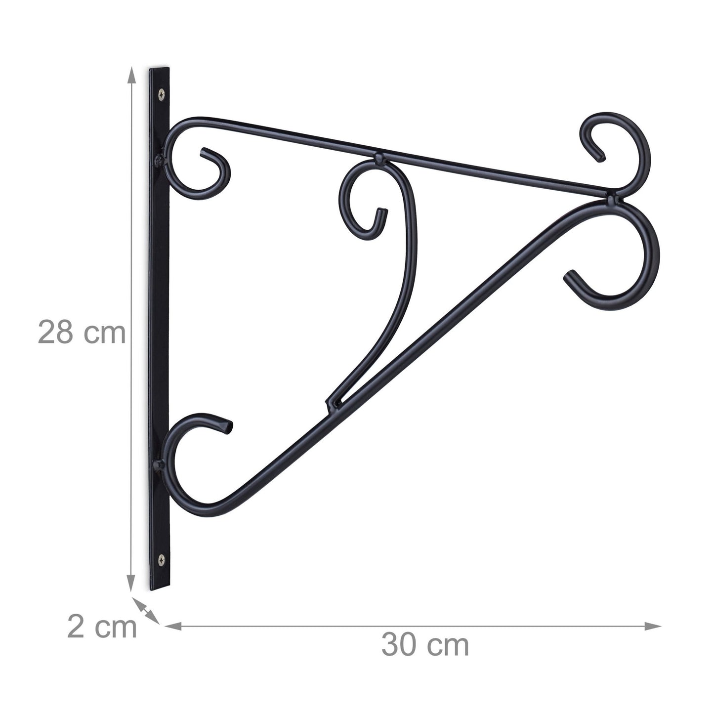 set of 2 hanging basket holders