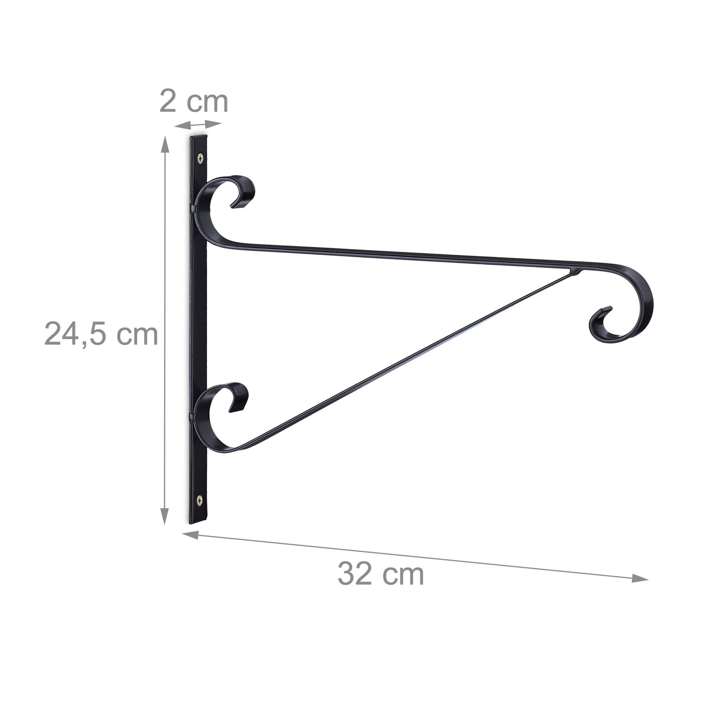 set of 2 hanging basket holders